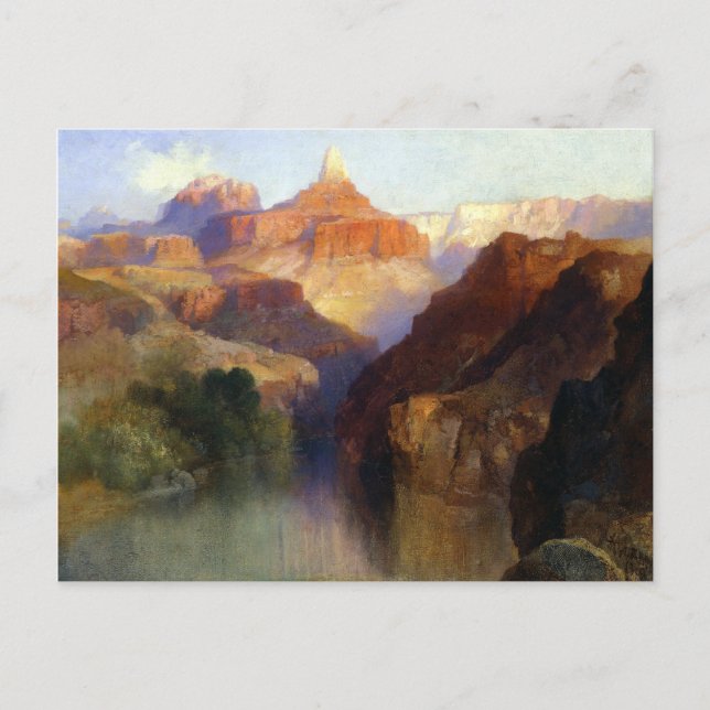 Thomas Moran Zoroaster Peak Postkarte (Vorderseite)