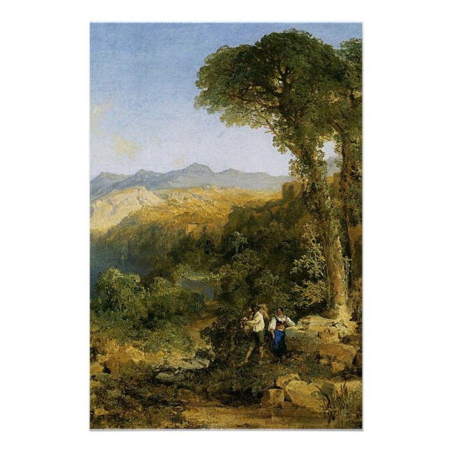 Thomas Morans Gemälde, Amalfi-Küste, Poster (Vorderseite)