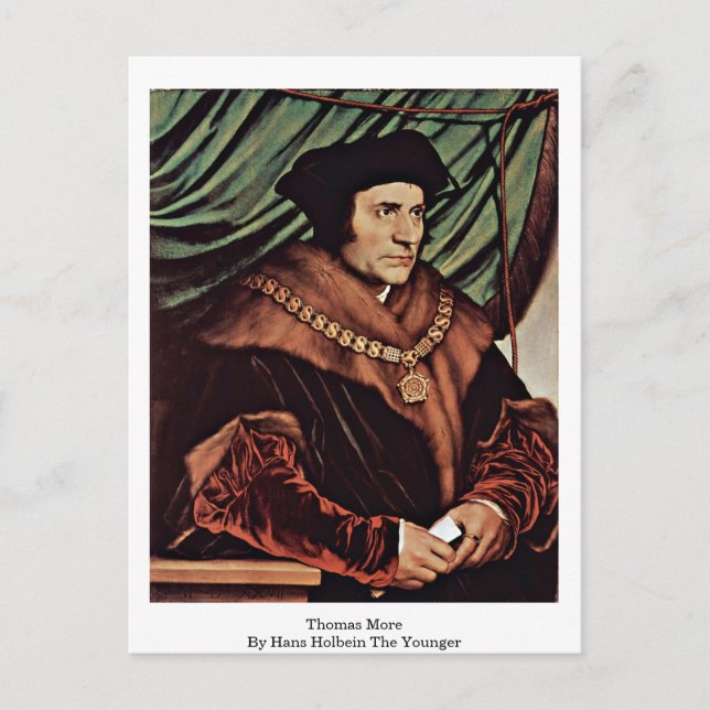 Thomas More von Hans Holbein the Young Postkarte (Vorderseite)