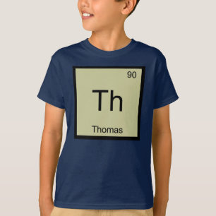 Thomas Name Chemie Element Periodensystem T-Shirt