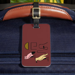 Thomas Name in Hieroglyphen-Symbolen des alten EG Gepäckanhänger