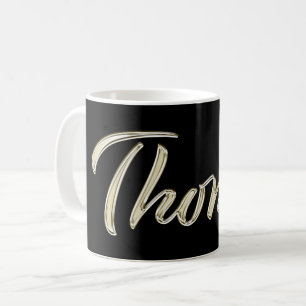Thomas Name whitegold Tasse Teetasse Kaffeetasse