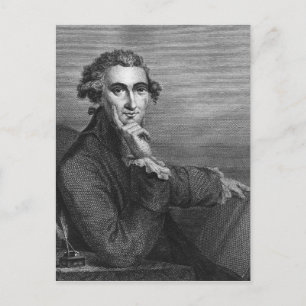 Thomas Paine, graviert von William Angus, 1791 Postkarte