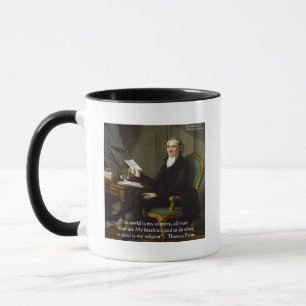 Thomas Paine "My Brethren" Quote Ohrts & Cards Tasse