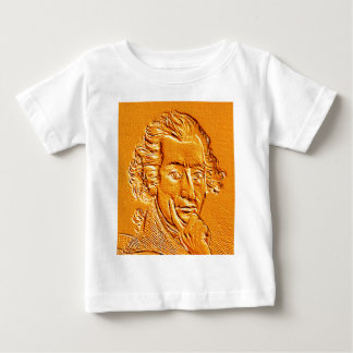 Thomas Paine-Portrait in Gold Baby T-shirt