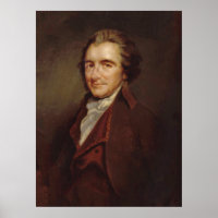THOMAS PAINE Portrait von Auguste Millière Print