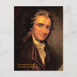 Thomas Paine - Postcard Postkarte