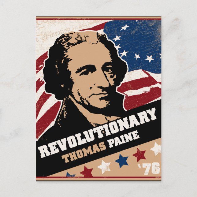 Thomas Paine Revolutionäre Postkarten (Vorderseite)