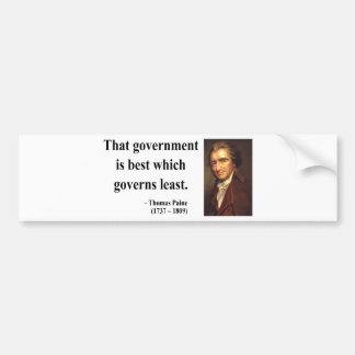 Thomas Paine-Zitat 1b Autoaufkleber