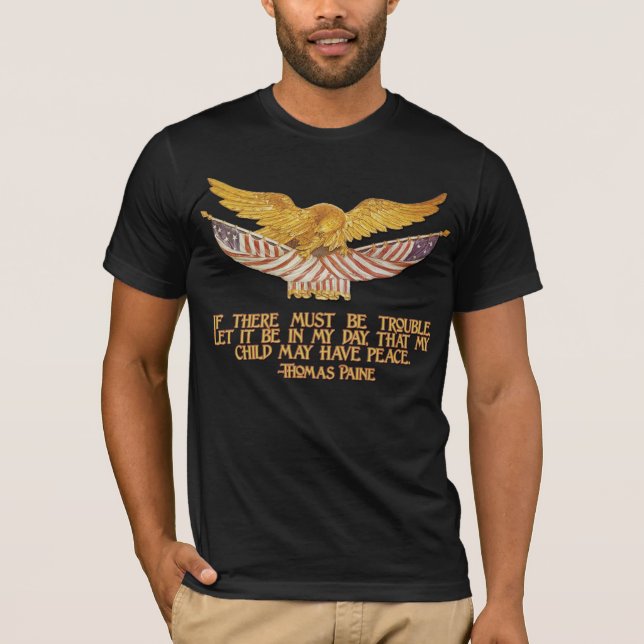 Thomas Paine-Zitat T-Shirt (Vorderseite)