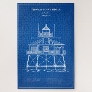 Thomas Point Shoal Lighthouse - Maryland - AD Puzzle