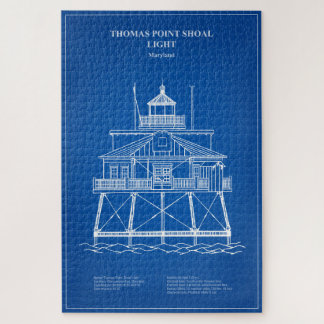 Thomas Point Shoal Lighthouse - Maryland - AD Puzzle