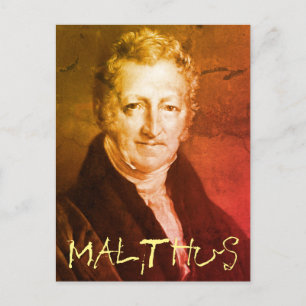 Thomas R. Malthus Postcard Postkarte