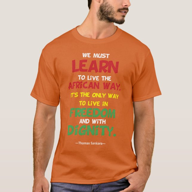 THOMAS SANGKARA Quote girl T-Shirt (Vorderseite)