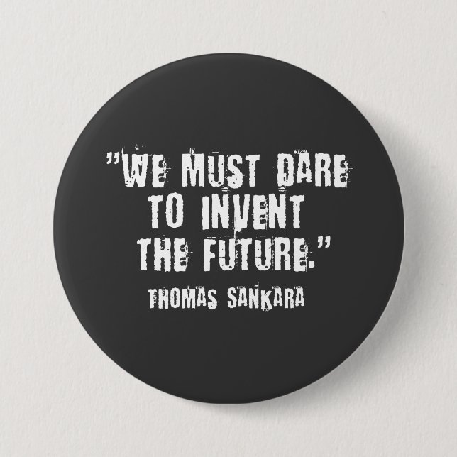 Thomas Sankara Black/White Button (Vorderseite)