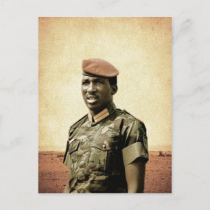 Thomas Sankara - Burkina Faso - African President Postkarte