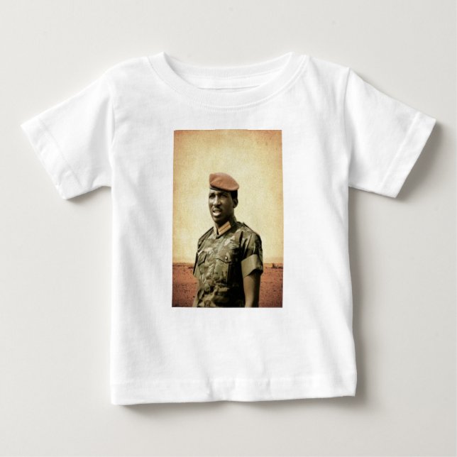 Thomas Sankara - Burkina Faso - afrikanischer Baby T-shirt (Vorderseite)