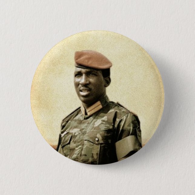 Thomas Sankara - Burkina Faso - afrikanischer Button (Vorderseite)