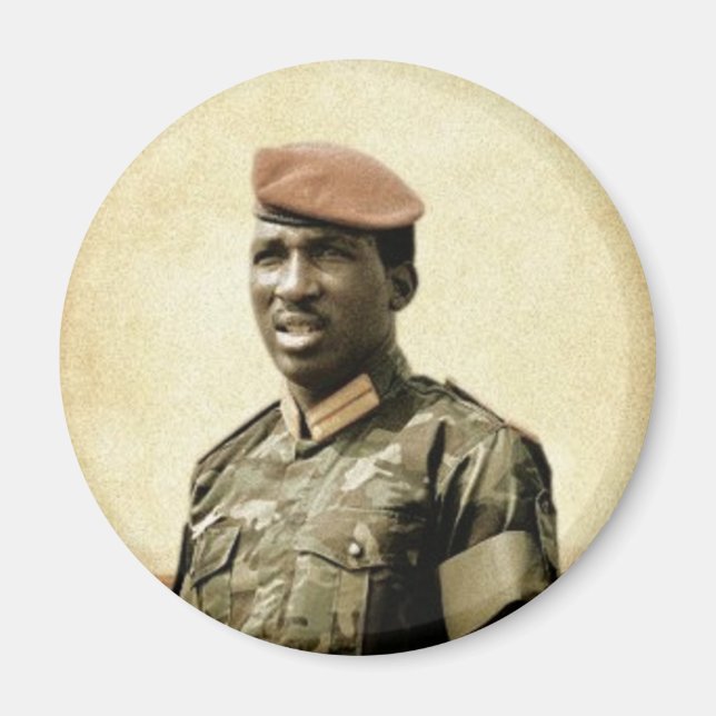 Thomas Sankara - Burkina Faso - Afrikanischer Präs Magnet (Vorne)