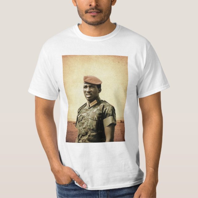 Thomas Sankara - Burkina Faso - afrikanischer T-Shirt (Vorderseite)