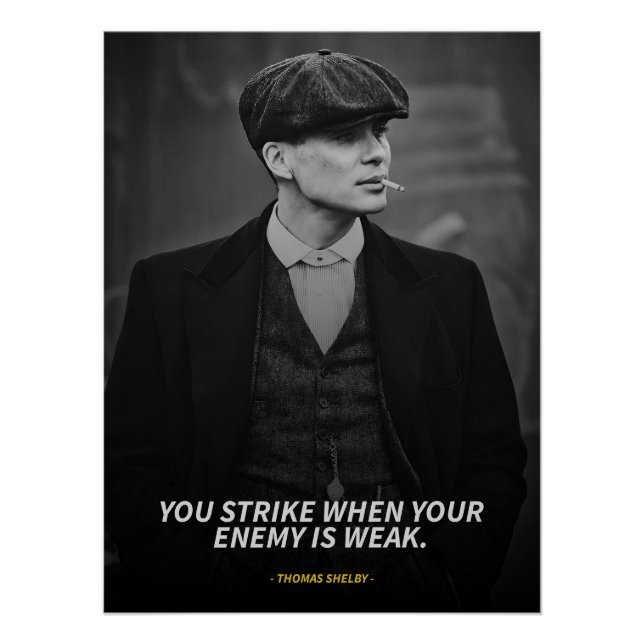Thomas Shelby quotes Glossy Poster (Vorderseite)