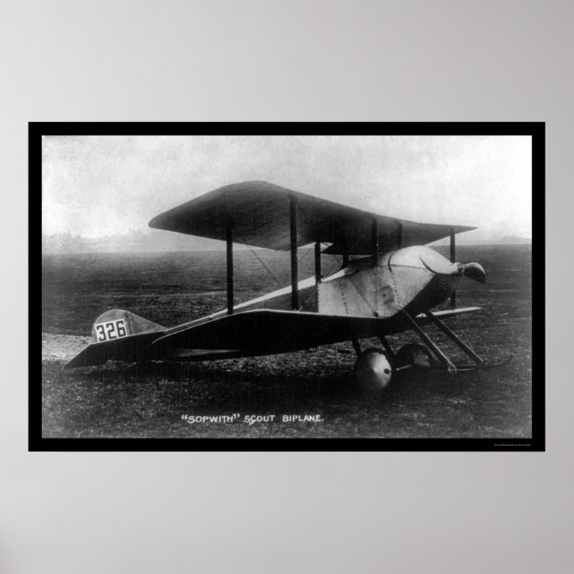 Thomas Sopwith's Scout Biplane 1919 Poster (Vorne)