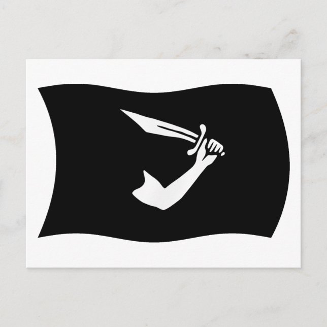 Thomas Tew Flag Postcard Postkarte (Vorderseite)