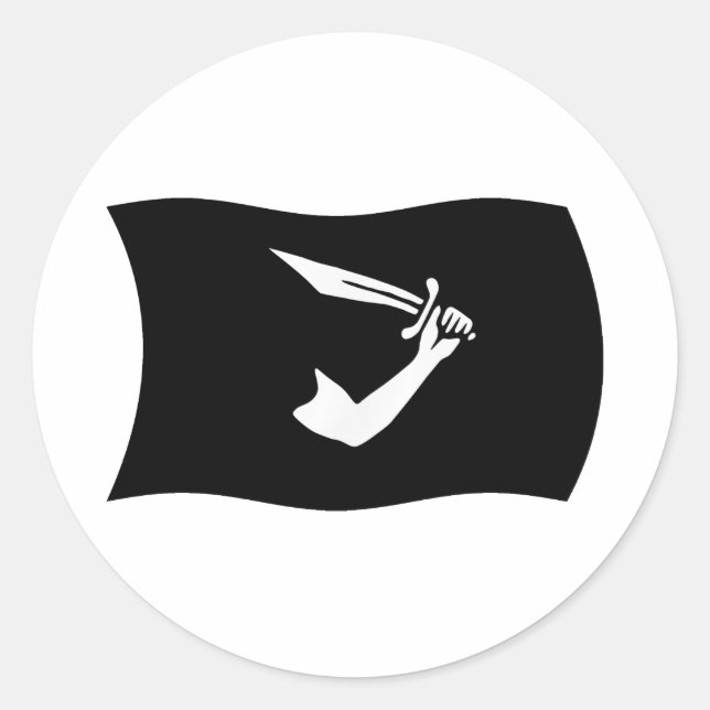 Thomas-Tew-Flaggenaufkleber Runder Aufkleber (Vorderseite)