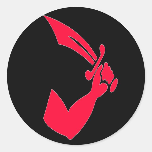 Thomas Tew - Red Runder Aufkleber (Vorderseite)