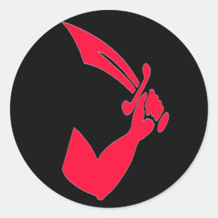 Thomas Tew - Red Runder Aufkleber