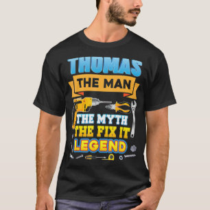 Thomas The Man Myth Fix Legend Vatertag Mecha T-Shirt