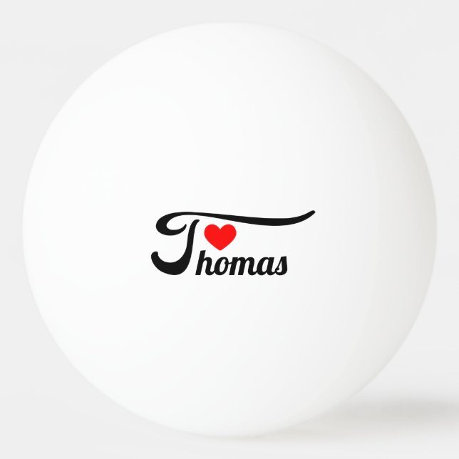 Thomas Tischtennisball (Vorderseite)