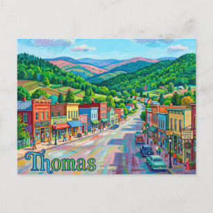 Thomas, West Virginia, USA Postkarte