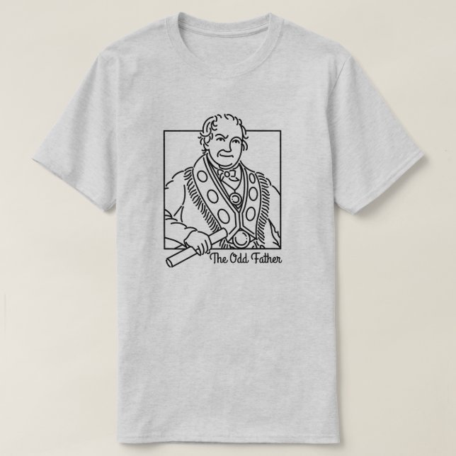 Thomas Wildey "The Odd Father" Monoline Design T-Shirt (Design vorne)