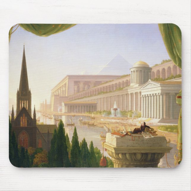 ThomasCole - der Traum des Architekten Mousepad (Vorne)