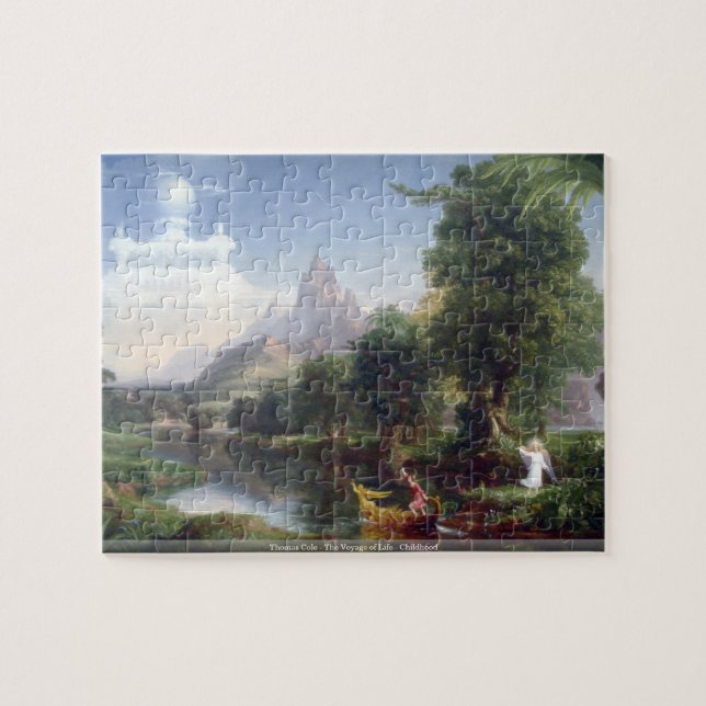 ThomasCole - die Reise des Lebens - Kindheit puzzl Puzzle (Horizontal)