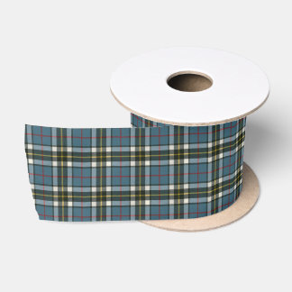 Thompson Blue Scottish Tartan Satinband