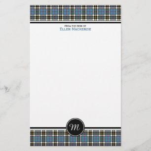 Thompson-Clan-blaues Briefpapier