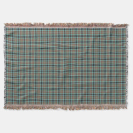 Thompson Clan Brown und Blue Jagd Tartan Decke