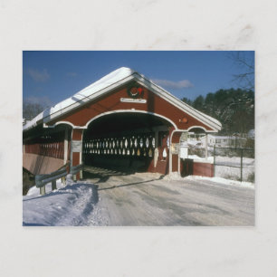 Thompson Covered Bridge, Swanzey New Hampshire Postkarte