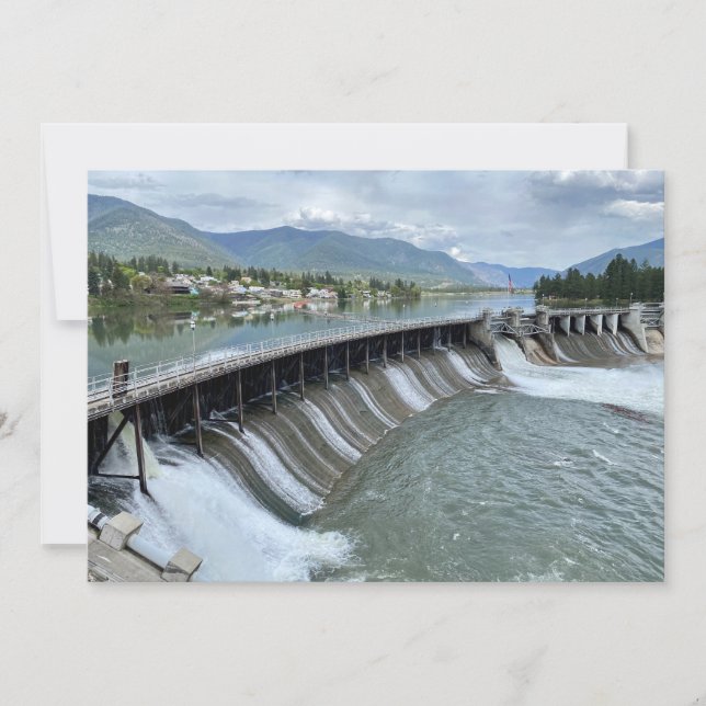 Thompson Falls Dam Mitteilungskarte (Vorderseite)