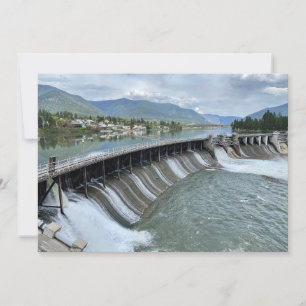 Thompson Falls Dam Mitteilungskarte