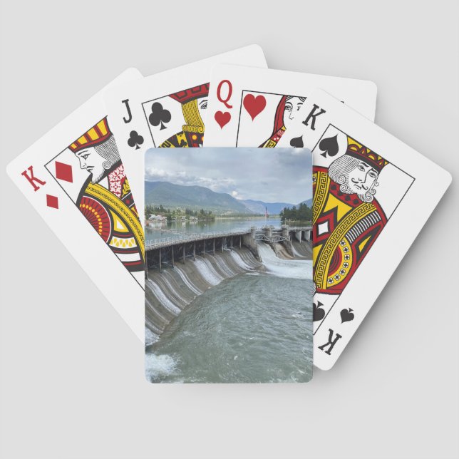 Thompson Falls Dam Spielkarten (Rückseite)