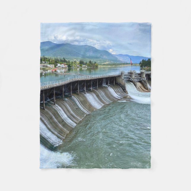 Thompson Falls Staudamm Fleecedecke (Vorderseite)