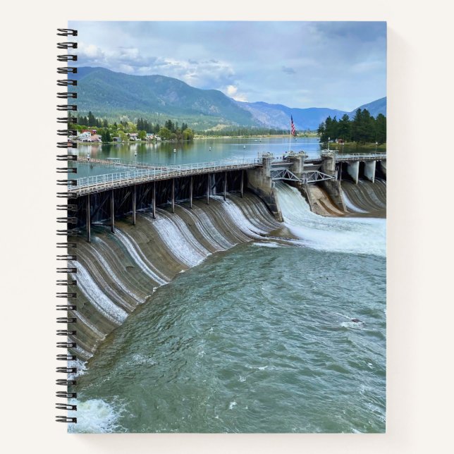 Thompson Falls Staudamm Notizbuch (Vorderseite)