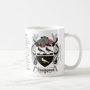 Thompson-Familien-Wappen Tasse