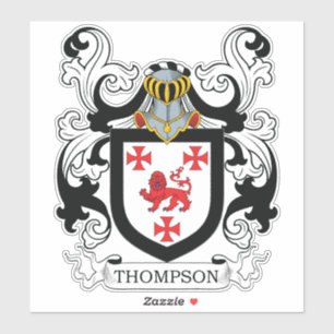 Thompson Familienwappen Aufkleber