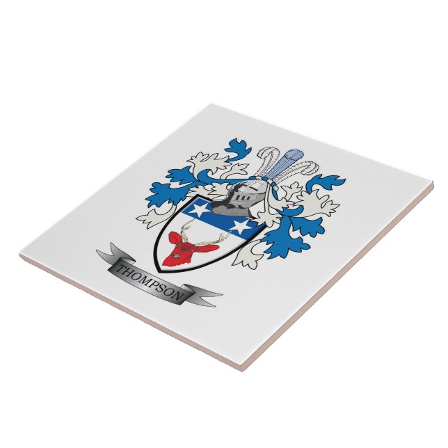 Thompson-Familienwappen-Wappen Fliese (Seite)