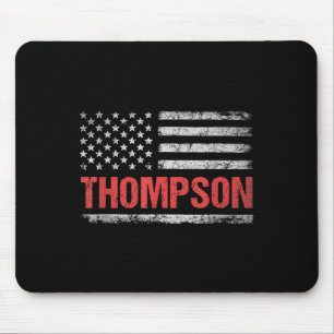 Thompson Name American Flag - Nachname von Thompso Mousepad