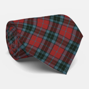 Thompson Red Modern Original Scottish Tartan Krawatte